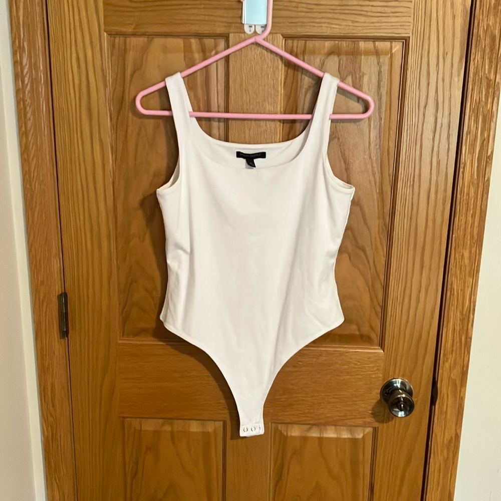 Banana Republic White, Square Neck Bodysuit